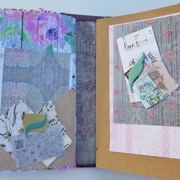 Large Vintage style Junk Journal Loaded Authentic Vintage Pieces 74 pages - Picture 4 of 8